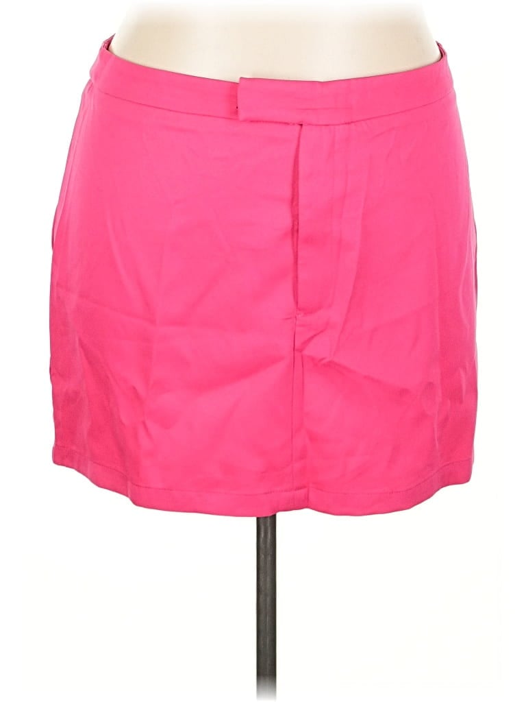 Shein Curve Casual Skirt In Pink