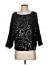 Assorted Brands 100% Polyester Black 3/4 Sleeve Blouse Size S - photo 1