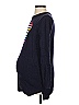 Gap - Maternity Hearts Blue Pullover Sweater Size XS - photo 5