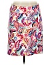 Talbots Paisley White Casual Skirt Size 8 - photo 1