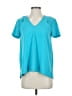Trina Turk 100% Polyester Teal Short Sleeve Top Size XS - photo 1