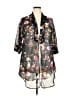 Unbranded Floral Black 3/4 Sleeve Blouse Size XXL - photo 1