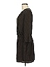 Color Block 100% Polyester Chevron-herringbone Brown Black Casual Dress Size M - photo 5