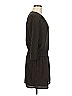 Color Block 100% Polyester Chevron-herringbone Brown Black Casual Dress Size M - photo 4