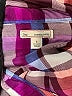 Gap 100% Polyester Plaid Purple Long Sleeve Blouse Size S - photo 7