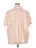 Studio 1940 Stripes Orange Ivory Short Sleeve Blouse Size 30 - 32 - photo 2