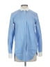 Theory 100% Cotton Blue Long Sleeve Button-Down Shirt Size P (petite) - photo 1