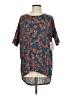 Lularoe Floral Blue 3/4 Sleeve T-Shirt Size XS - photo 1