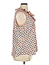 Talbots Outlet 100% Polyester Polka Dots Orange Sleeveless Blouse Size XL - photo 4
