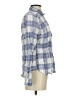 UNTUCKit Checkered-gingham Purple Blue Long Sleeve Button-Down Shirt Size 0 - photo 4