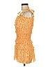 Unbranded 100% Polyester Yellow Cocktail Dress Size M (estimated) - photo 5