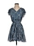 Little Moon Paisley Blue Casual Dress Size S - photo 1