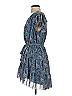 Little Moon Paisley Blue Casual Dress Size S - photo 5
