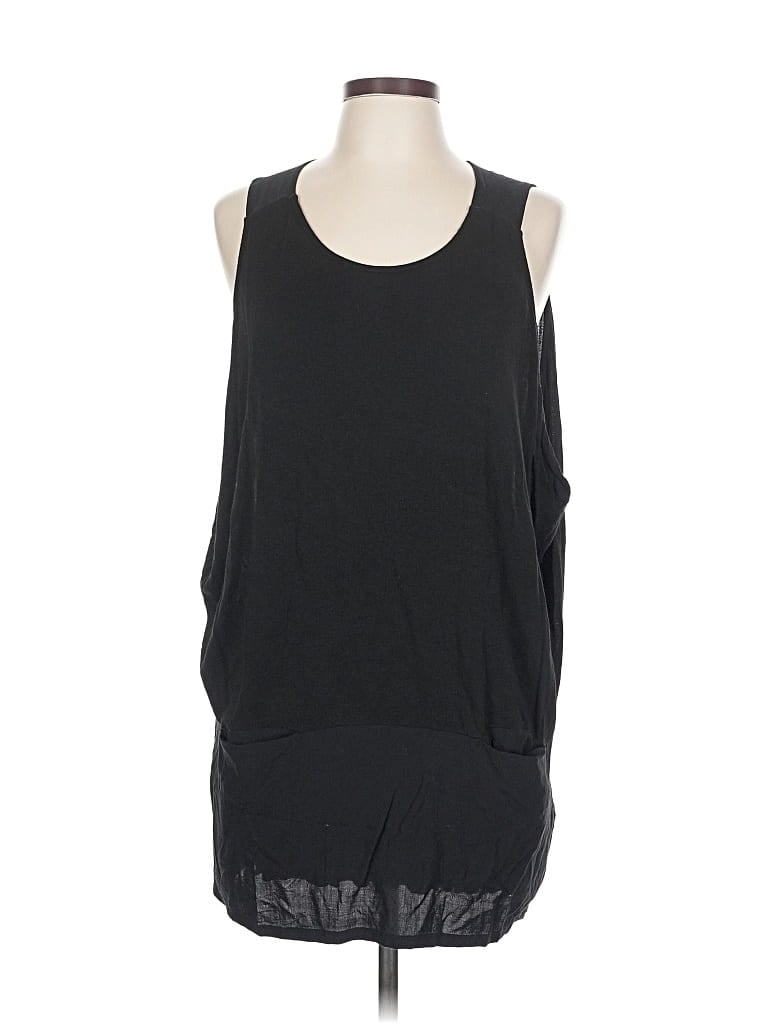 Pre-owned Ella Moss Sleeveless T-shirt In Black