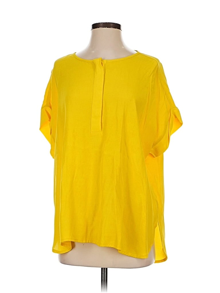 Pre-owned Masai Short Sleeve Blouse In Yellow