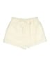 Very J 100% Polyester Solid Ivory Shorts Size M - photo 1