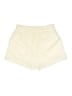 Very J 100% Polyester Solid Ivory Shorts Size M - photo 2