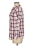 White Mark Plaid Burgundy Long Sleeve Button-Down Shirt Size M - photo 5