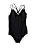 Assorted Brands Solid Black One Piece Swimsuit Size M - photo 1