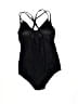 Assorted Brands Solid Black One Piece Swimsuit Size M - photo 2