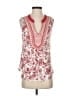 A Common Thread 100% Rayon Red Sleeveless Blouse Size S - photo 1