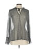 Chico's Silver Long Sleeve Blouse Size Lg (2) - photo 1