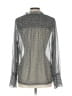 Chico's Silver Long Sleeve Blouse Size Lg (2) - photo 2