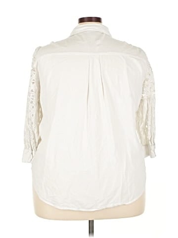 Davi & Dani 3/4 Sleeve Button-Down Shirt (view 2)