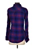 Rails 100% Rayon Plaid Purple Long Sleeve Blouse Size S - photo 2