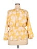 Sweet Rain 100% Polyester Yellow 3/4 Sleeve Blouse Size 2X - photo 2