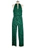 Thalia Sodi Animal Print Green Jumpsuit Size S - photo 2