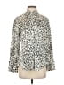 Zara Animal Print Ivory Long Sleeve Blouse Size S - photo 1