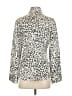 Zara Animal Print Ivory Long Sleeve Blouse Size S - photo 2