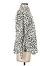 Zara Animal Print Ivory Long Sleeve Blouse Size S - photo 4
