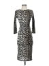 Venus Animal Print Gray Cocktail Dress Size XS - photo 1