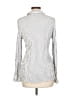 Max Studio Stripes Silver Long Sleeve Blouse Size L - photo 2