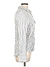 Max Studio Stripes Silver Long Sleeve Blouse Size L - photo 4