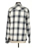 Standard Cloth Plaid Gray Long Sleeve Button-Down Shirt Size S - photo 2