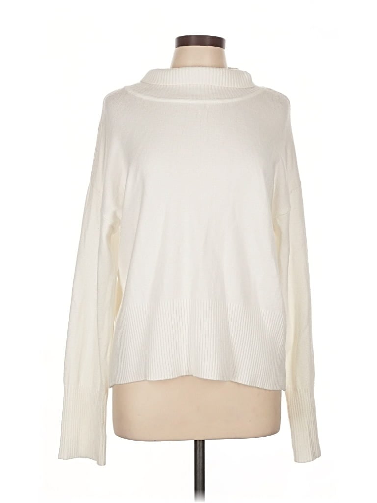 Pre-owned Cyrus Turtleneck Sweater In Ivory