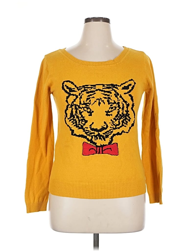 Pre-owned Bongo Pullover Sweater In Yellow