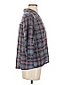 Cato Plaid Gray 3/4 Sleeve Blouse Size S - photo 4