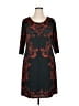 Triste Paisley Black Casual Dress Size 1X - photo 1