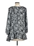 Spense Gray Silver 3/4 Sleeve Blouse Size L - photo 2