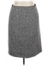 AKRIS Tweed Gray Wool Skirt Size 14 - photo 1