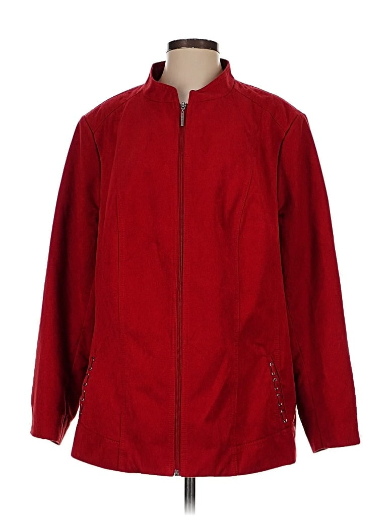 Pre-owned Tanjay Track Jacket In Burgundy