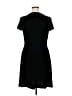 Chaps Solid Black Casual Dress Size XL - photo 2