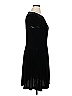 Chaps Solid Black Casual Dress Size XL - photo 4