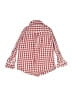 Janie and Jack 100% Cotton Checkered-gingham Red Long Sleeve Button-Down Shirt Size 18-24 mo - photo 2