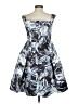 Parker Black 100% Polyester Tropical Blue Cocktail Dress Size 4 - photo 2