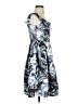 Parker Black 100% Polyester Tropical Blue Cocktail Dress Size 4 - photo 4